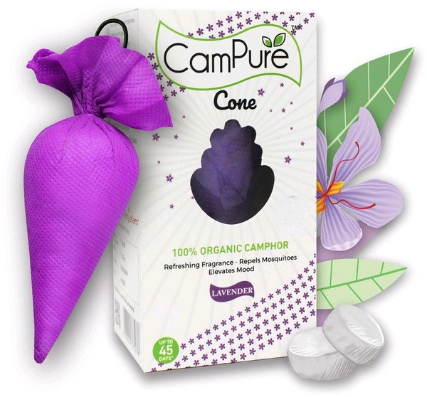 Mangalam Levender Camphor Cone Air Freshener (Kapoor Cone) 60gm