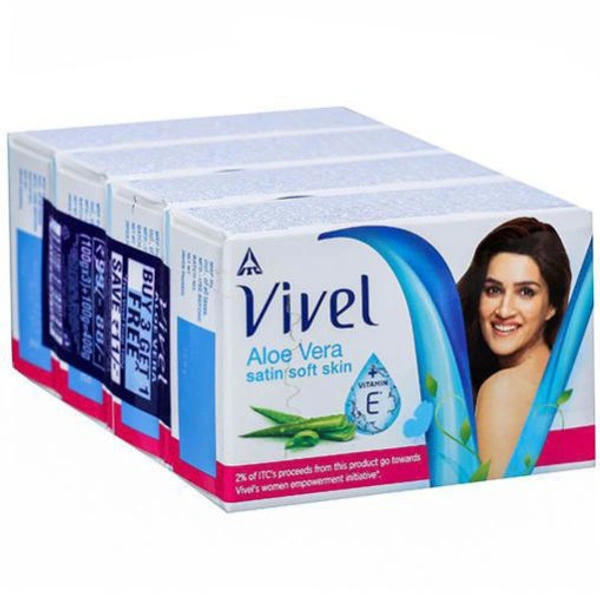 Vivel Aloe Vera Soap 100g Pack Of 5 - 0.5