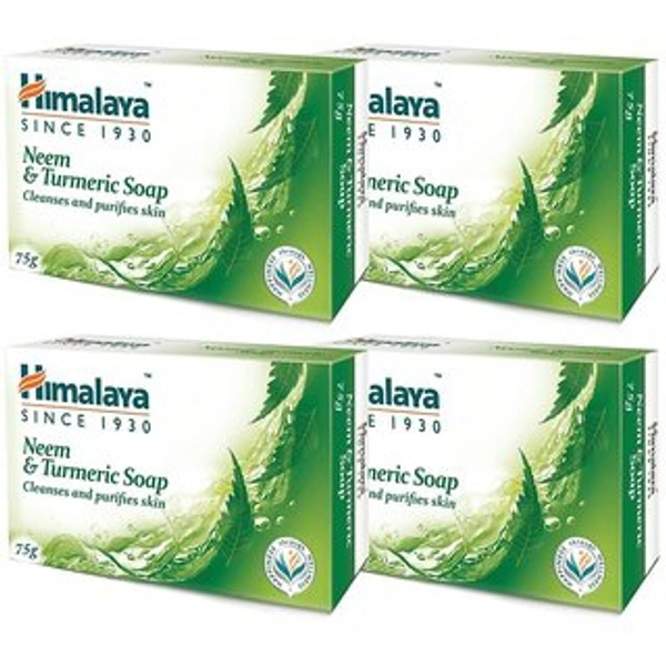 Himalaya Neem And Turmeric Soap 75g Pack of 4