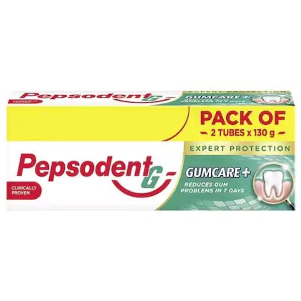 Pepsodent Gumcare Plus Toothpaste (Pack Of 2×130g) - 0.3