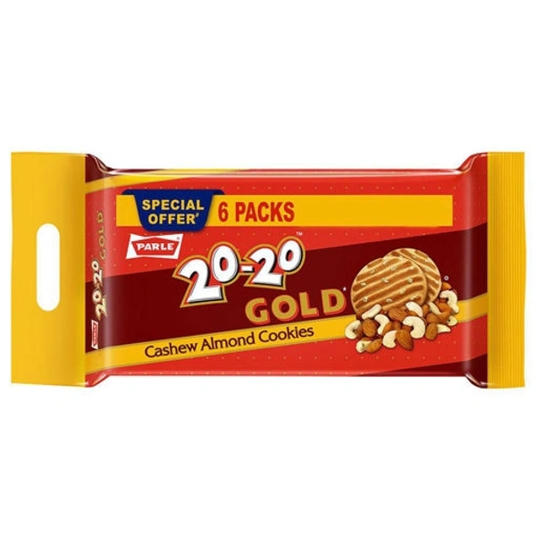 Parle 20 20 Gold Cashew Biscuit 600gm Pack Of 2
