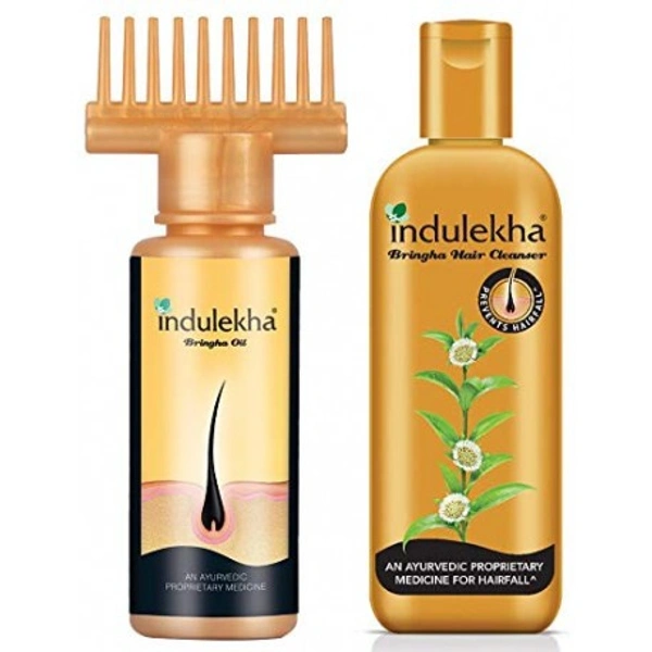 Indulekha Bringha Hair Oil 50 Ml With Bringha Shampoo 50ml