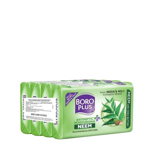 Boro Puls Antiseptic Moisturising Neem 125gm Pack Of 6 - 0.75