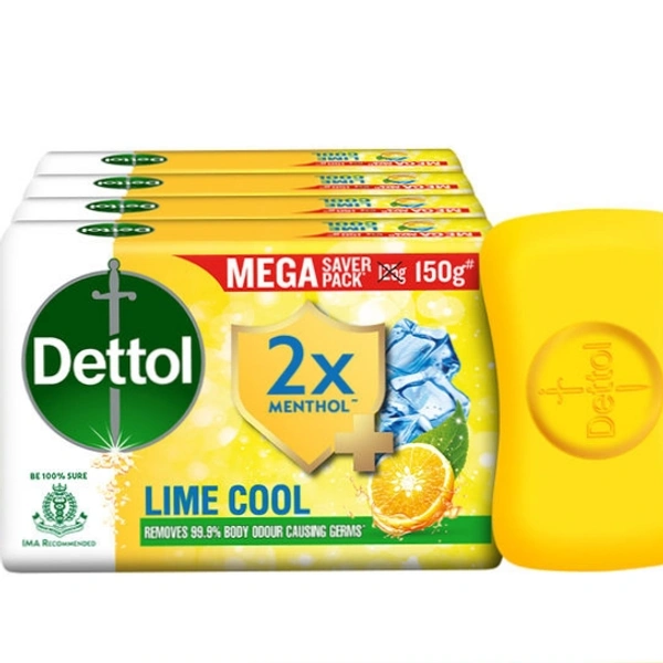 Dettol Lime Cool Soap 60gm Pack Of 4