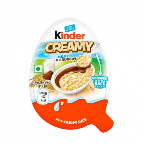 Kinder Creamy Milky S Crunchy 19gm