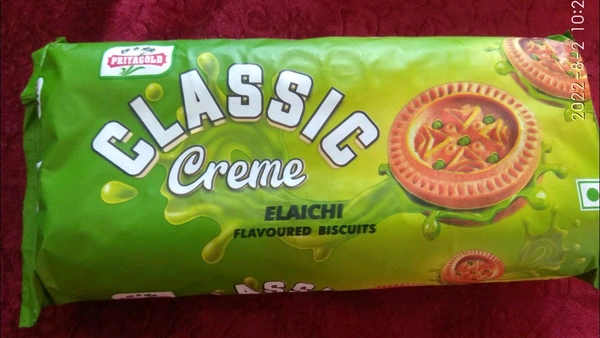 Priyagold Classic Creme Elaichi Flavoured Biscuit 128gm 