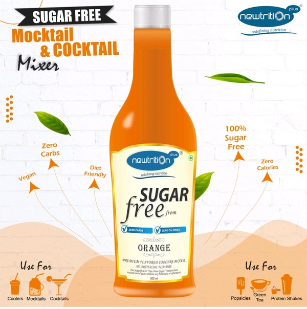 Newtrition Sugar Free Orange Sharbat 500ml