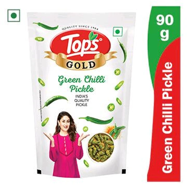 Tops GOLD Green Chilli Pickle 90gm