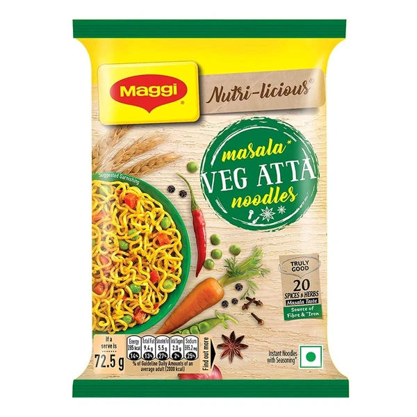 Maggi Masala Veg Aata Noodels 51gm