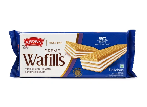 krown Creme wafills vanilla Flavoured Biscuit 150gm Buy1 Get1 Free