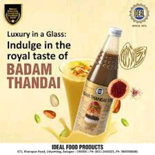 Ideal Badam Thandai Syrup 750ml 