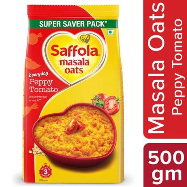 Saffola Masala Oats Peppy tamoto 500gm