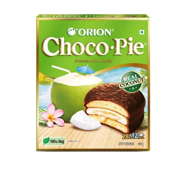 Orion Choco Pie Coconut Flavour 25gm×18pcs