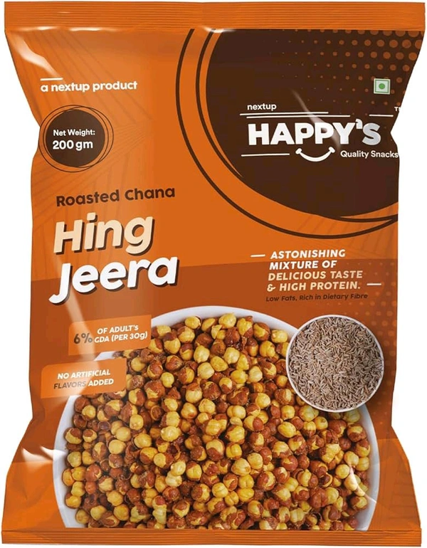 Happy's Roasted Hing Jeera Chana 200gm