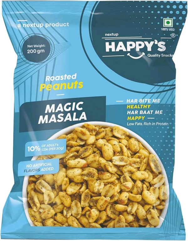 Happy's Roasted Magi  Masala Peanuts 200gm