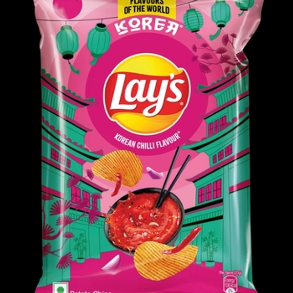 Lays Korean Chilli Flavour Chips 26gm