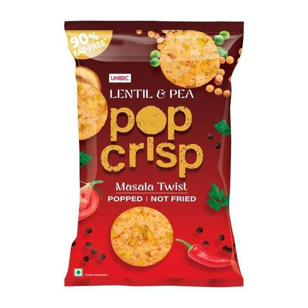 Unibic Lentil S Peanut Pop Crisp Masala Twist 40gm - 0.04