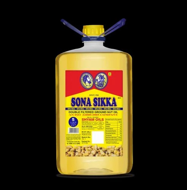 Sona Sikka Double Filtered Ground Nut Oil 5l  - 5.0