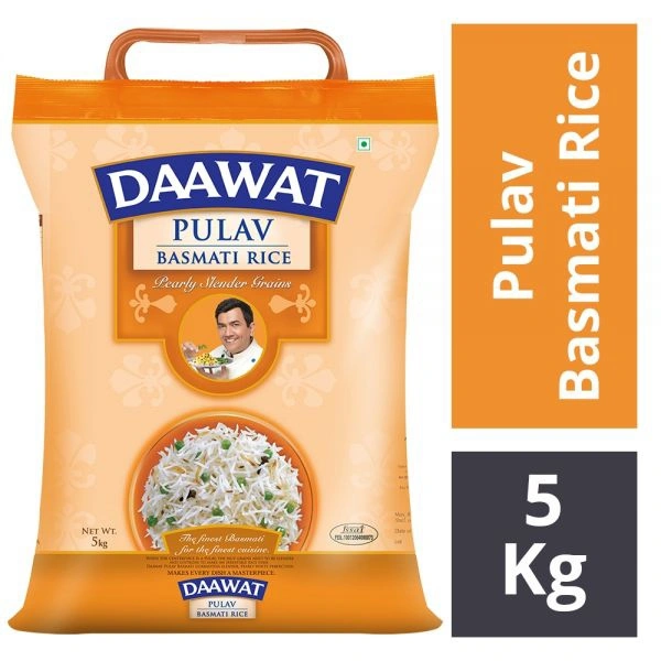 Daawat Pulav Basmati Rice 5kg  - 5.0