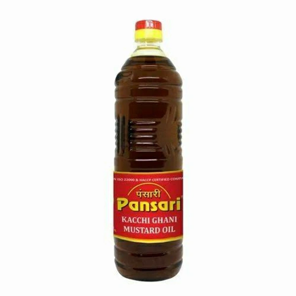 Pansari Kacchi Ghani Mustard Oil 1l  - 0.1