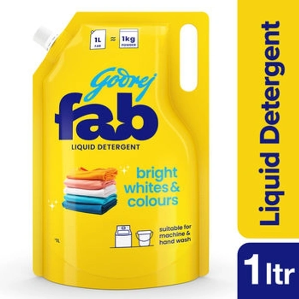 Godrej Fab Liquid Detergent 1L - 1.0