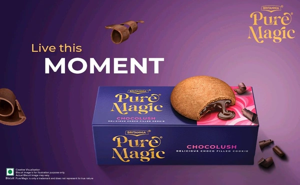 Britannia Pure Magic Delicious Choco Filled Cookies 69gm  - 0.069
