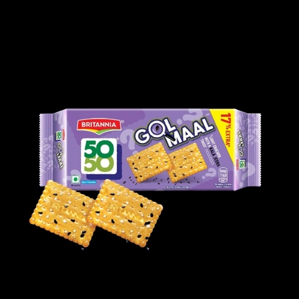 Britannia 50-50 gol maal Biscuits 200gm  - 0.2