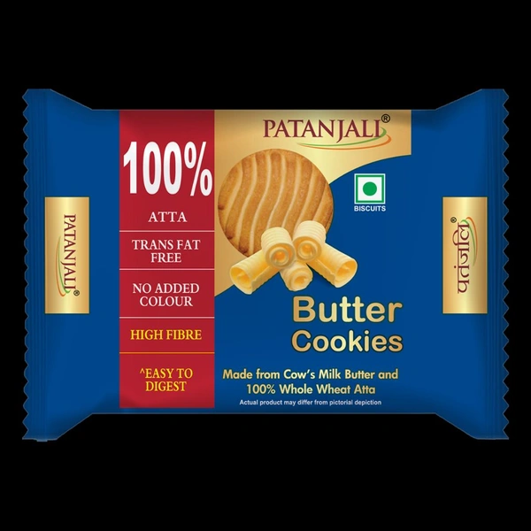 Patanjali Butter Cookies Biscuits (120g)