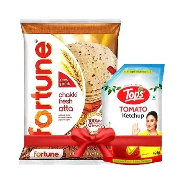 Fortune Atta 10kg (Tops Tomato Ketchup 425g)