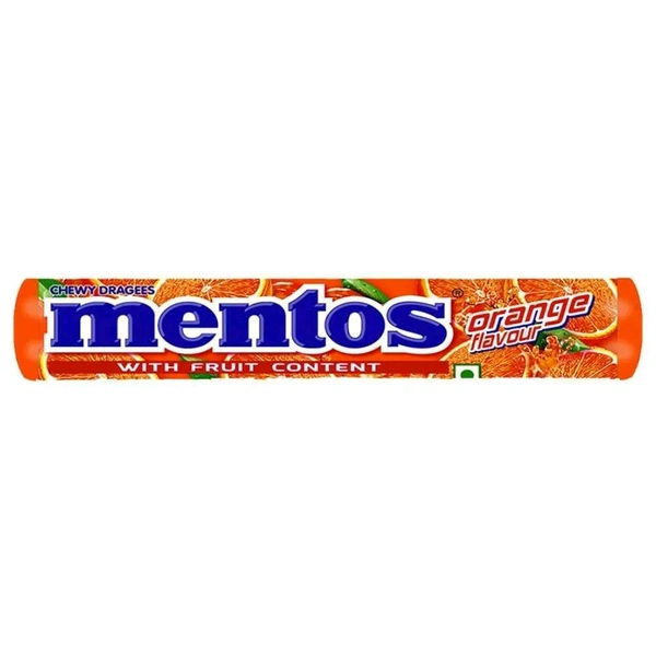 Mentos Orange Flavour Toffee 28.6g