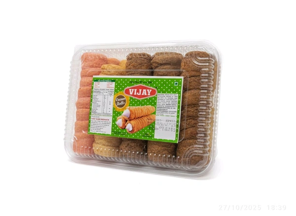 Vijay Cream Rolls In 3 Flavours (10 pieces)