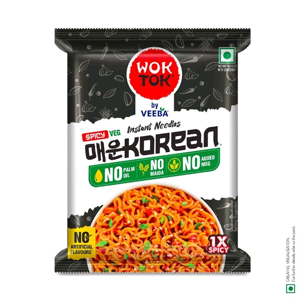 Veeba Spicy Veg Korean Instant Noodles 66Gm