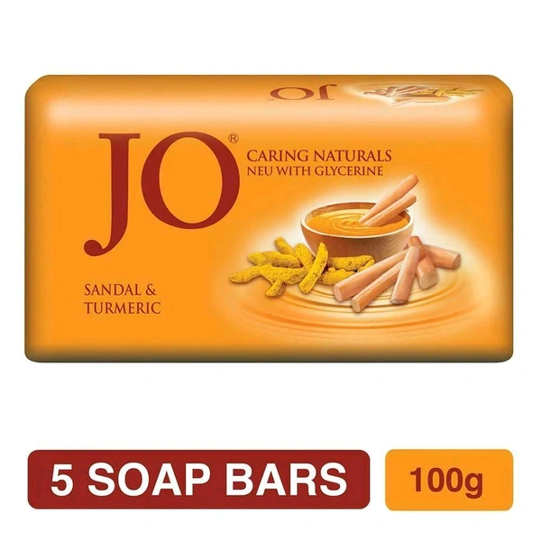 Jo Sandal And Turmeric Soap 100Gm Pack Of 5