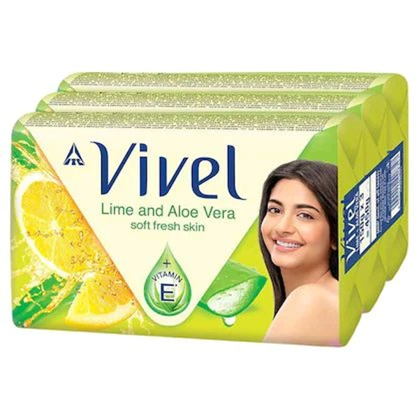 Vivel Lime And Aloevera 90Gm Pack Of 5