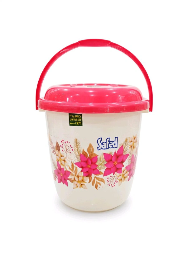 Safedi Detergent Powder 4kg Free 17L Fancy Lid Bucket 