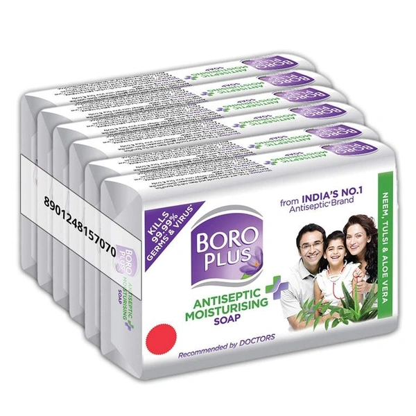 Boro Plus Antiseptic Moisturising Soap 125 Pack Of 6