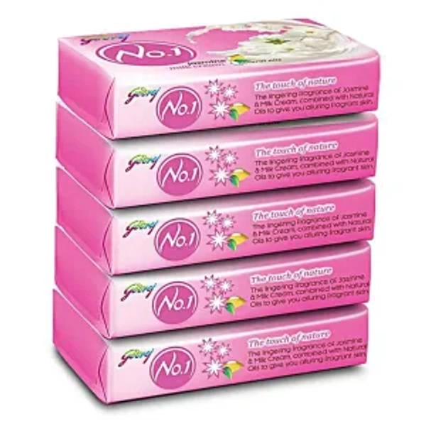 Godrej No.1 Jasmine Soap 100gm Pack Of 5