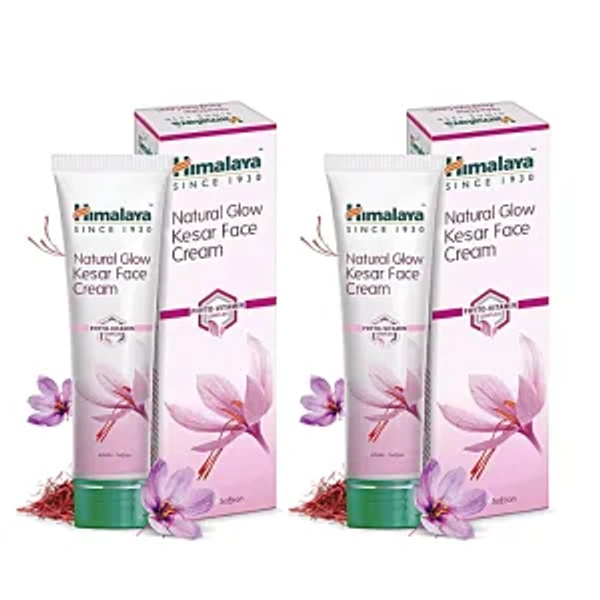 Himalaya Natural Glow Kesar Face Cream 50g Pack Of 2