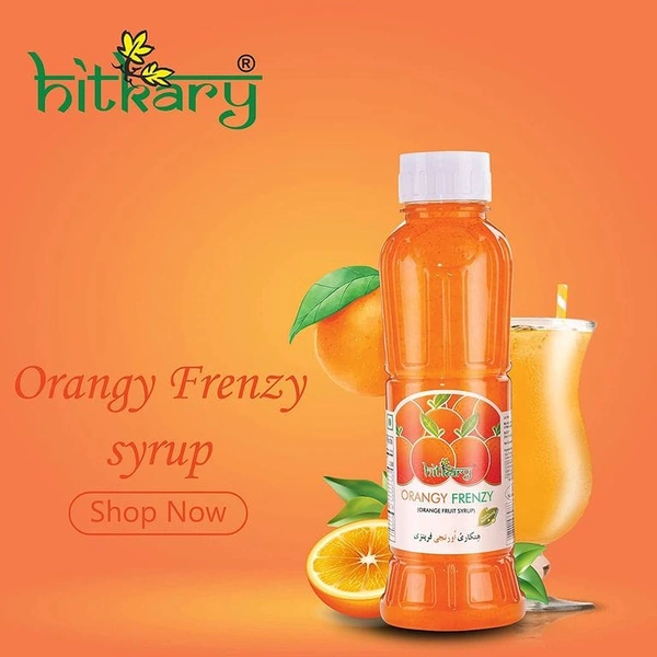 Hitkary Orange Frenzy Sharbat 750ml