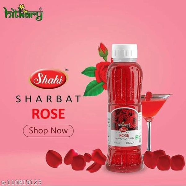 Hitkary Shahi Rose Sharbat 750ml - 0.75