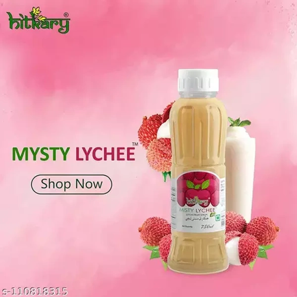Hitkary Shahi Sharbat Misty Litchi 750ml