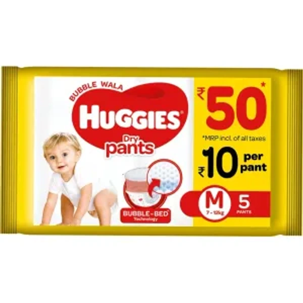 Huggies Dry Pants M Size 5 Diapers 7, 12Kg