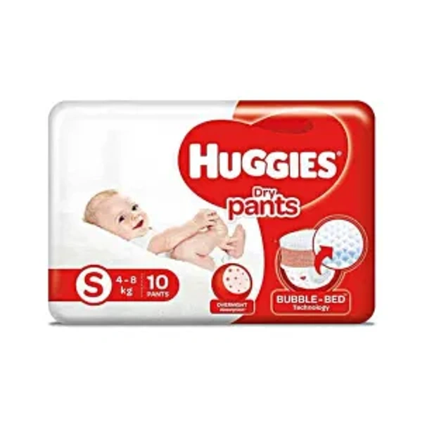 Huggies Dry Pants S Size 10 Diapers 4, 8Kg
