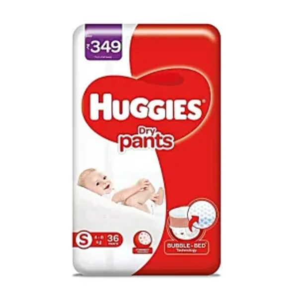 Huggies Dry Pants S Size 36 Diapers 4, 8Kg