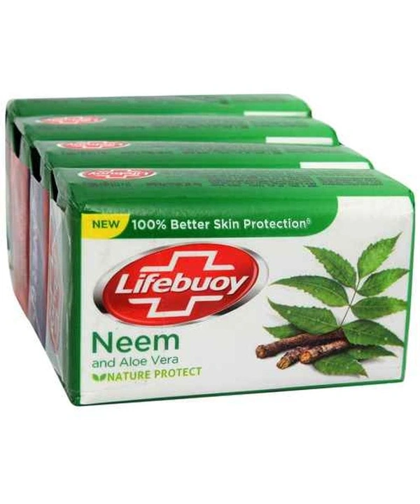 Lifebuoy Neem And Aloe Vera Soap 100gm Pack Of 4