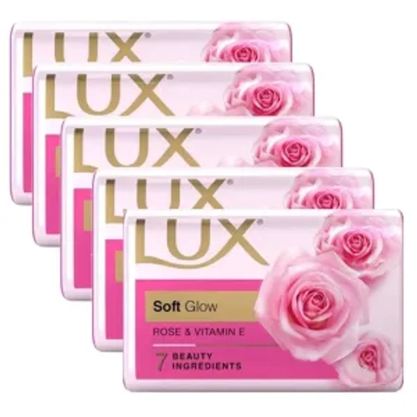 Lux Rose Soap 100g Pack Of 5