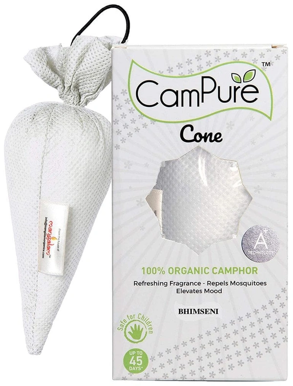 Mangalam Bhimseni Camphor Cone Air Freshener (Kapoor Cone) 60gm