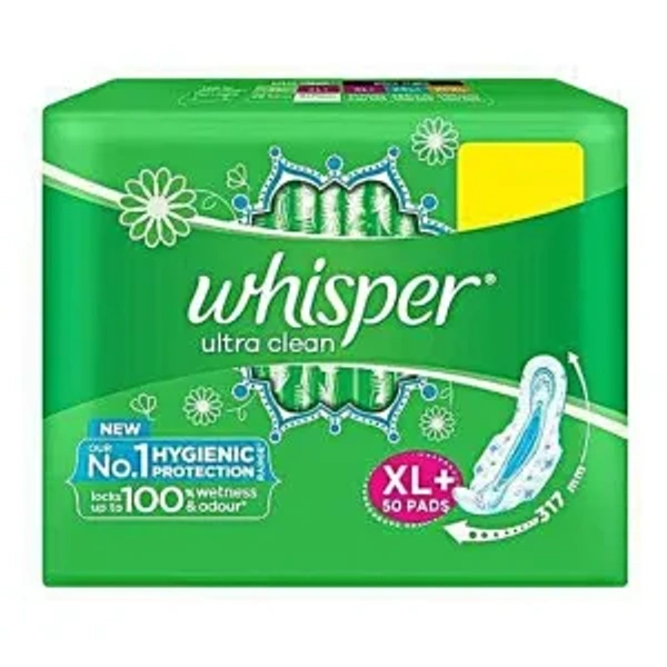 Whisper Ultra Clean Xl + Sanitary Pads Pack Of 44