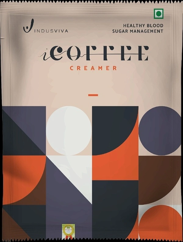 Indusviva Indus viva I coffee Creamer Creamy Coffee | Indusviva I creamer for Diabetes Management - 50 Sachets - 750 gm, 12 Months