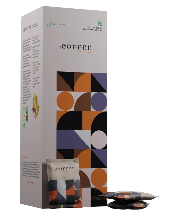 Indus viva I coffee Creamer Creamy Coffee | Indusviva I creamer for Diabetes Management - 50 Sachets